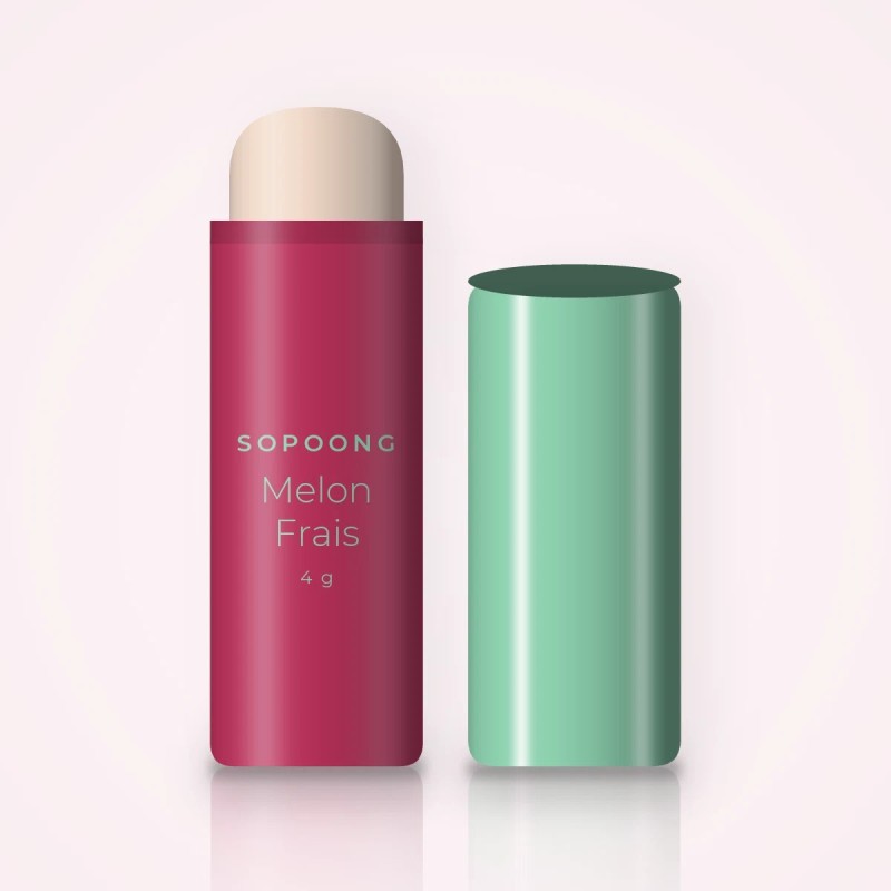 Baume à lèvres nutrition intense Melon Frais – Sopoong, stick 4 g