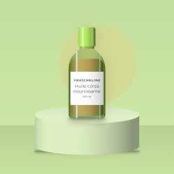 Huile corps sèche nourrissante au baobab – Fraîcheline, photo d'ambiance