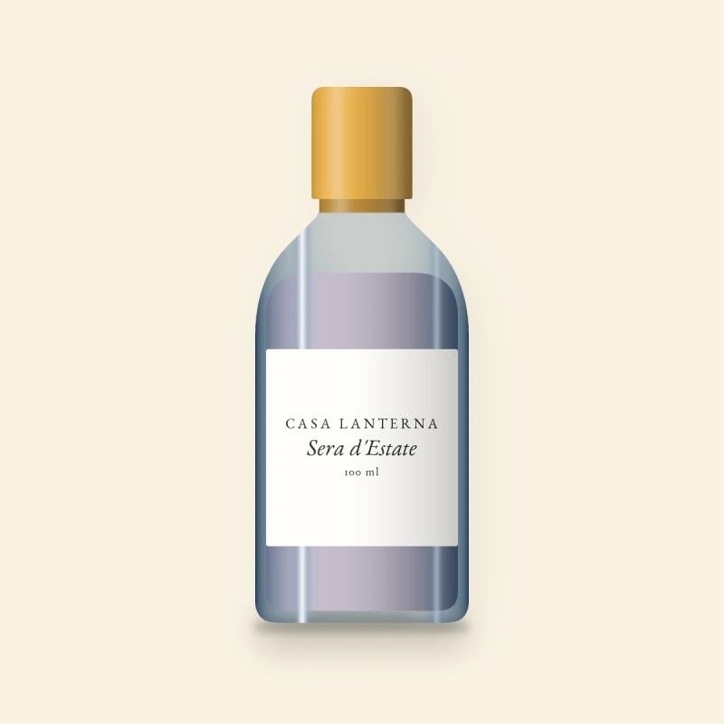 Gel douche Sera d'Estate énergisant – Casa Lanterna, flacon 100 ml