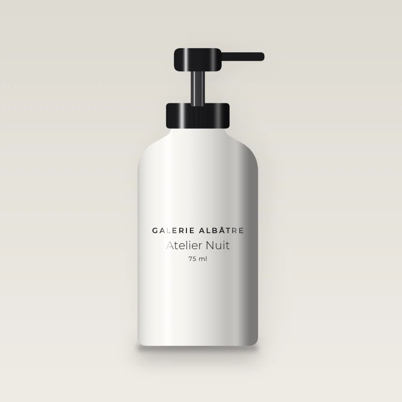 Crème hydratante Atelier Nuit à la vitamine E – Galerie Albâtre, flacon-pompe 75 ml