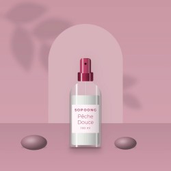 Lotion tonique haute tolérance Pêche Douce – Sopoong, photo d'ambiance