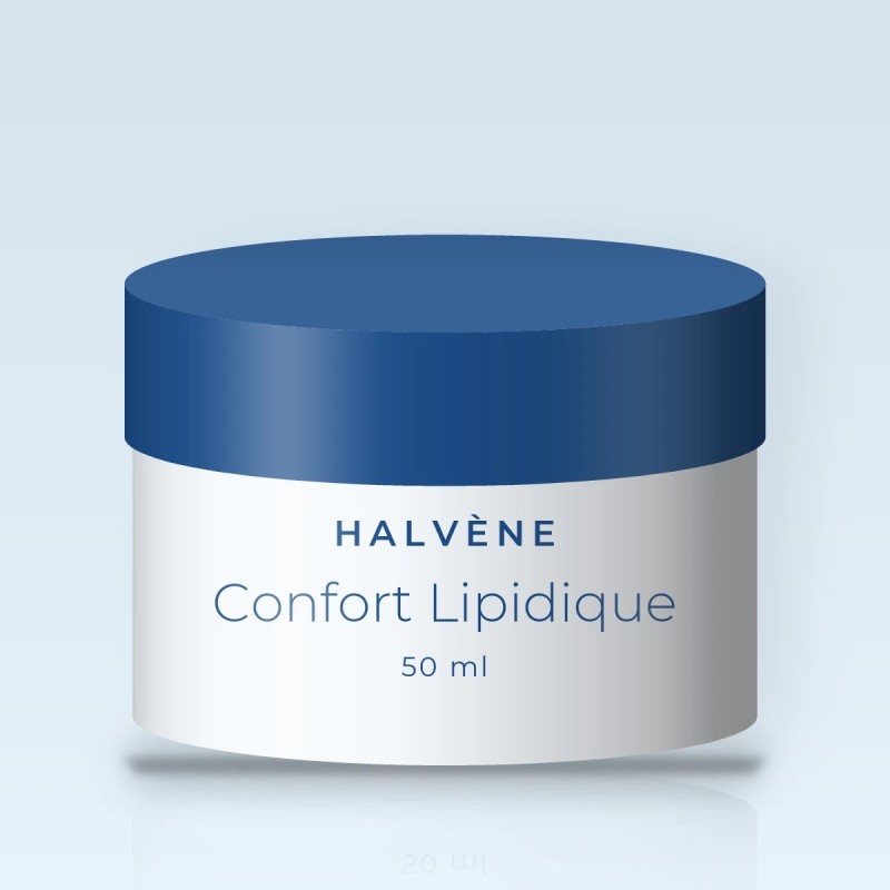 Soin anti-âge Confort Lipidique à l'extrait d'immortelle – Halvène, pot 50 ml