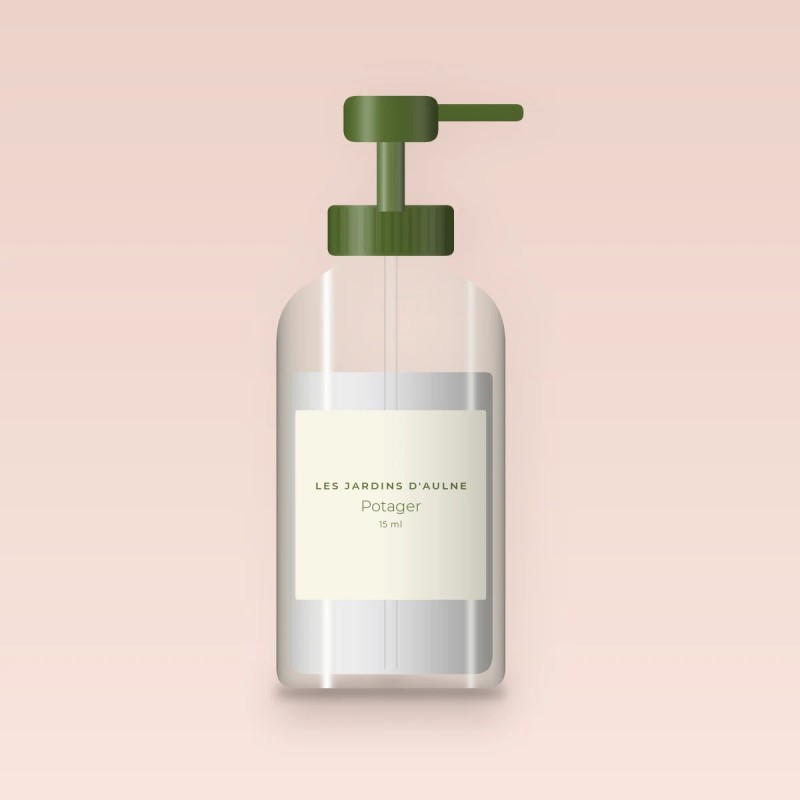 Potager contour des yeux éclat – Les Jardins d'Aulne, flacon-pompe 15 ml