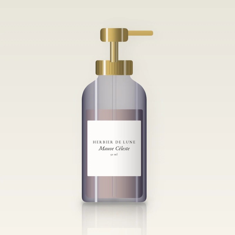 Sérum Mauve Céleste à l'acide glycolique – Herbier de Lune, flacon-pompe 50 ml