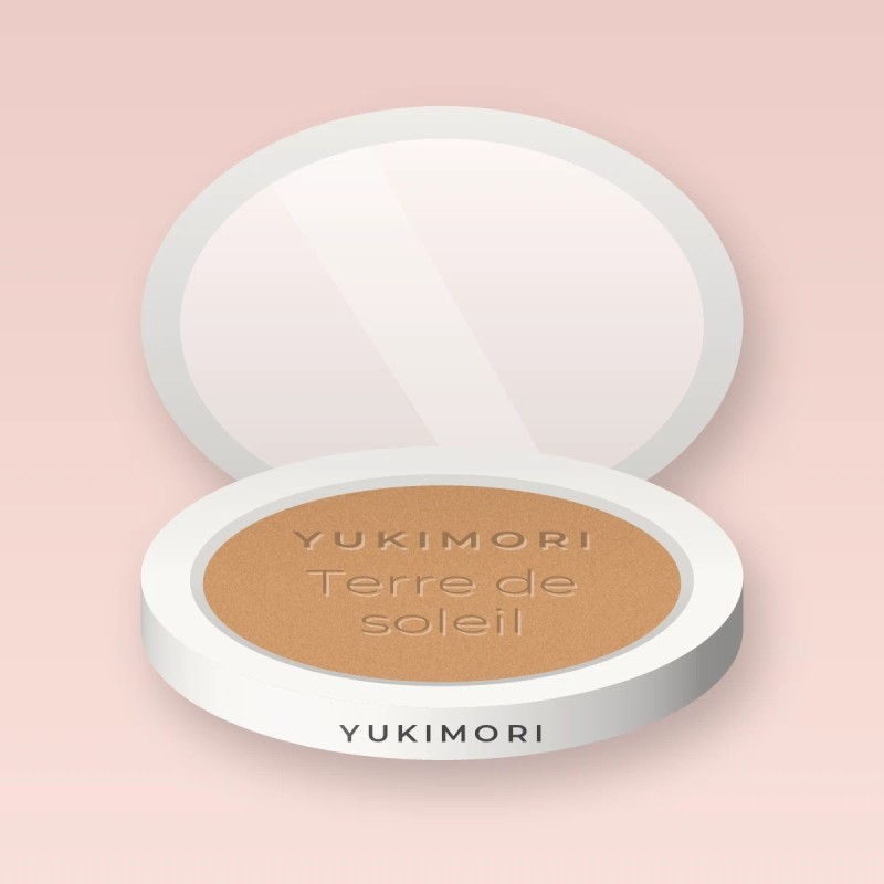 Terre de soleil sans effet poudreux au beurre de mangue – Yukimori, boîtier 10 g, teinte 03 Blond doré