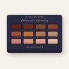 Palette yeux saisonnière à l'huile de macadamia – Rive Opaline, 12 × 1 g, teinte Tons terracotta