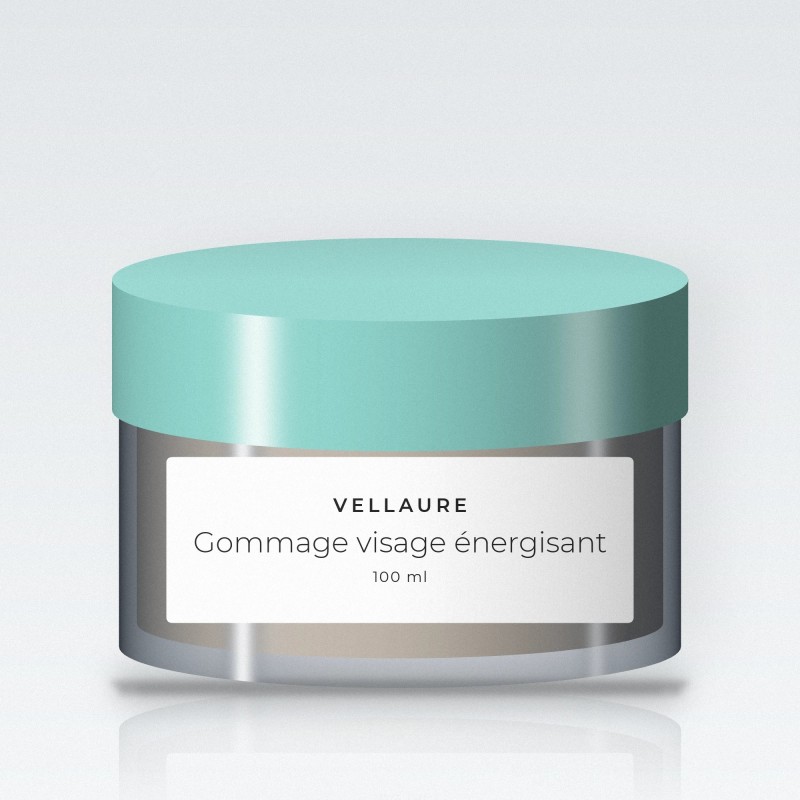 Gommage visage énergisant à la poudre de bambou – Vellaure, pot 100 ml