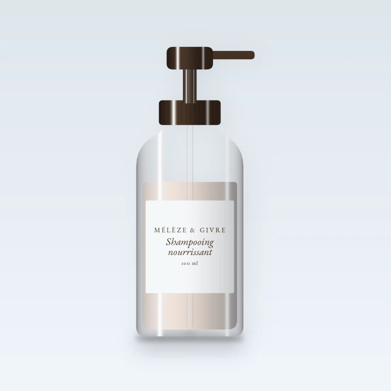 Shampooing nourrissant à la fleur d'oranger – Mélèze & Givre, flacon-pompe 100 ml