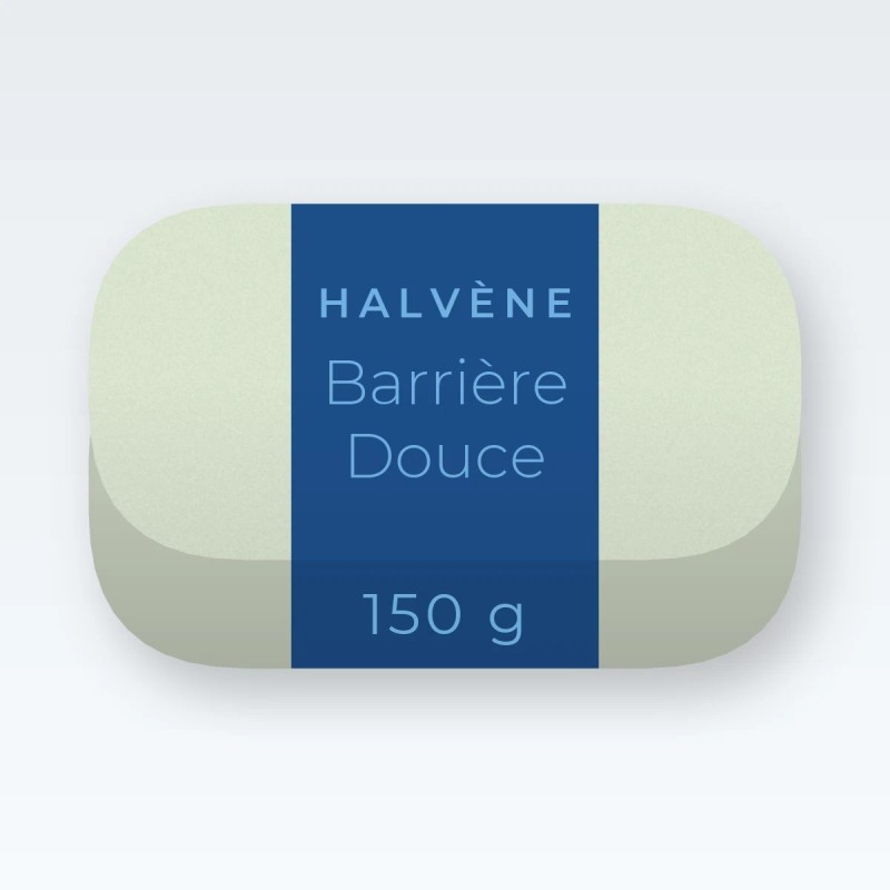 Savon Barrière Douce surgras aux noyaux d'olive – Halvène, pain 150 g