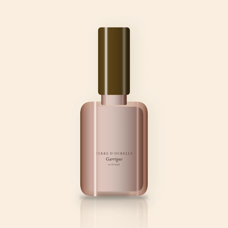 Vernis à ongles séchage rapide Garrigue – Terre d'Ocrelle, flacon 5 ml, teinte 01 Cristal