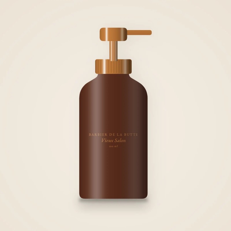 Soin visage Vieux Salon au bakuchiol – Barbier de la Butte, flacon-pompe 100 ml
