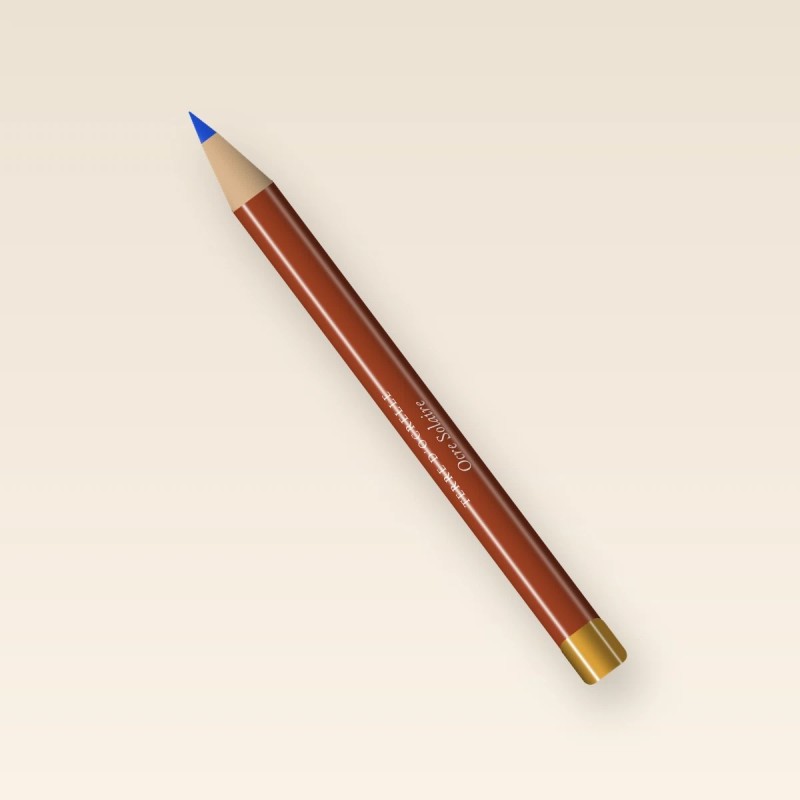 Eyeliner Ocre Solaire au squalane – Terre d'Ocrelle, crayon 1,2 g, teinte Bleu électrique