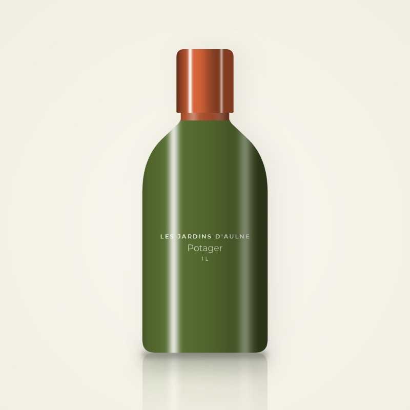 Gel douche Potager à l'huile de baobab – Les Jardins d'Aulne, flacon 1 L