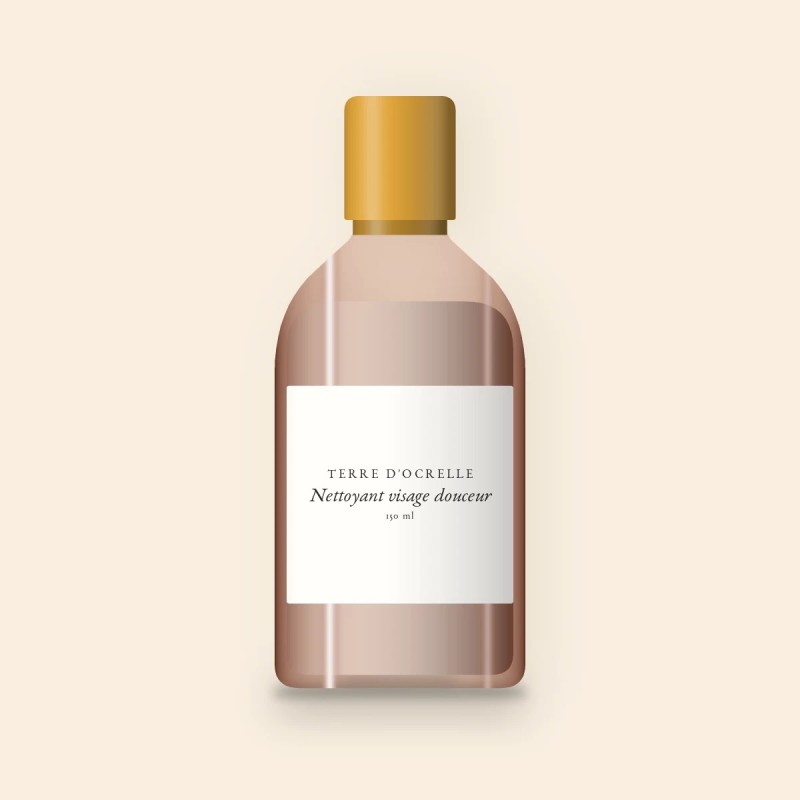 Nettoyant visage douceur à l'extrait de concombre – Terre d'Ocrelle, flacon 150 ml