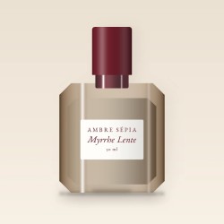 Parfum Myrrhe Lente alchimique au vétiver – Ambre Sépia, flacon 30 ml