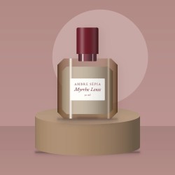 Parfum Myrrhe Lente alchimique au vétiver – Ambre Sépia, photo d'ambiance