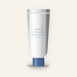 Crème solaire visage douce à l'extrait de réglisse SPF 50 – Fjeldlys, tube 50 ml