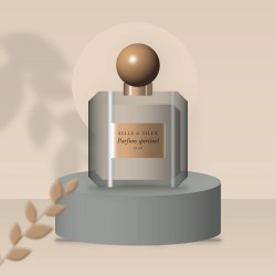Parfum mixte spirituel au géranium rosat – Selle & Silex, photo d'ambiance