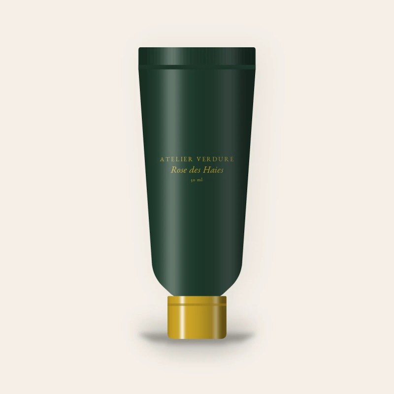 Rose des Haies gommage visage fondant – Atelier Verdure, tube 50 ml