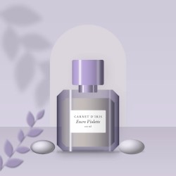 Parfum Encre Violette au néroli – Carnet d'Iris, photo d'ambiance