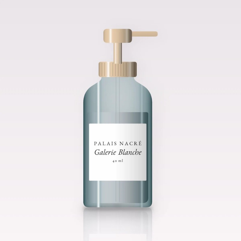 Crème hydratante Galerie Blanche à l'huile de jojoba – Palais Nacré, flacon-pompe 40 ml