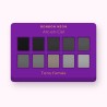 Palette yeux Arc-en-Ciel au kaolin – Bonbon Néon, 12 × 1 g, teinte Tons fumés