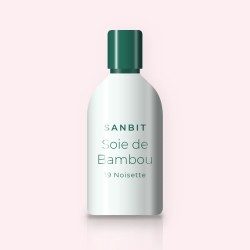 Fond de teint Soie de Bambou à l'acide hyaluronique – Sanbit, flacon 35 ml, teinte 19 Noisette