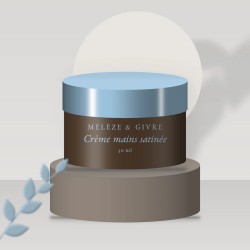 Crème mains et ongles satinée à l'huile d'argan – Mélèze & Givre, photo d'ambiance