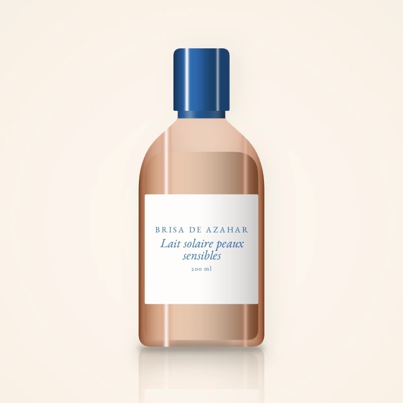 Lait solaire peaux sensibles à l'huile de jojoba SPF 50+ – Brisa de Azahar, flacon 200 ml