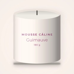 Bougie parfumée Guimauve romantique – Mousse Câline, pot en verre 180 g