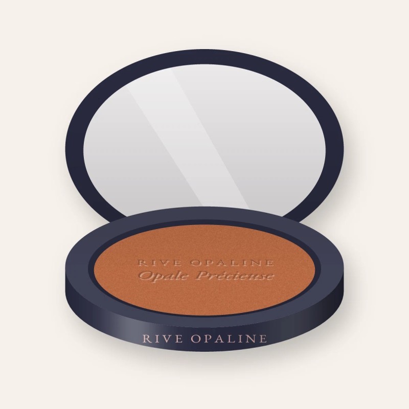 Blush effet bonne mine Opale Précieuse – Rive Opaline, boîtier 4 g, teinte 13 Cuivré