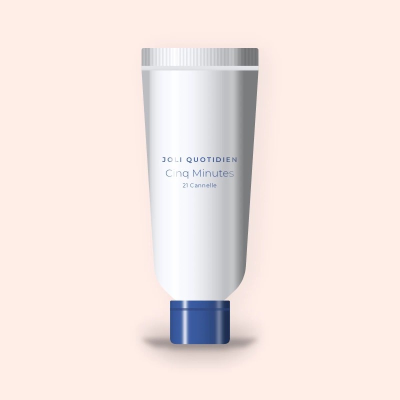 Fond de teint Cinq Minutes tenue extrême – Joli Quotidien, tube 30 ml, teinte 21 Cannelle