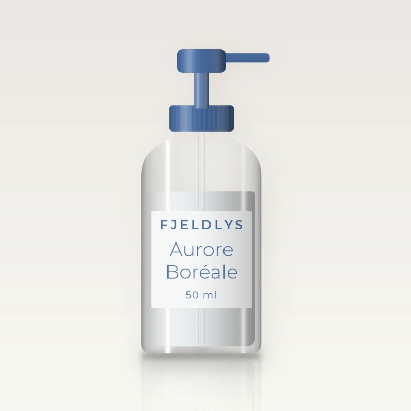 Baume après-rasage anti-tiraillements Aurore Boréale – Fjeldlys, flacon-pompe 50 ml