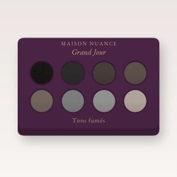 Palette yeux Grand Jour créative – Maison Nuance, 9 × 1 g, teinte Tons fumés