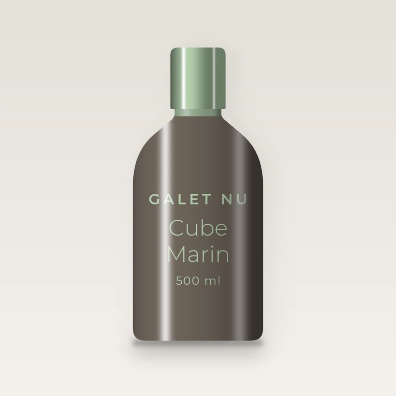 Shampooing hydratant Cube Marin – Galet Nu, flacon 500 ml