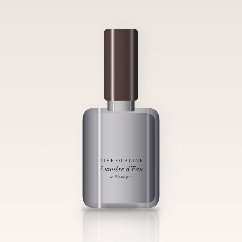 Vernis à ongles express Lumière d'Eau – Rive Opaline, flacon 10 ml, teinte 02 Blanc pur