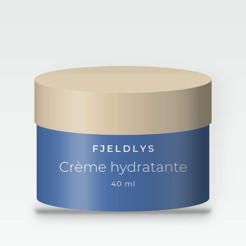 Crème hydratante adoucissante à l'huile de jojoba – Fjeldlys, pot 40 ml