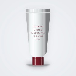 Crème hydratante veloutée à l'extrait de concombre – Edelfels, tube 50 ml