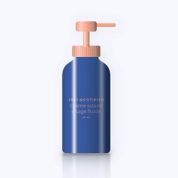 Crème solaire visage fluide à l'ectoïne SPF 50+ – Joli Quotidien, flacon-pompe 40 ml