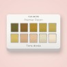 Palette yeux Premier Flocon complète – Yukimori, 9 × 1 g, teinte Tons dorés