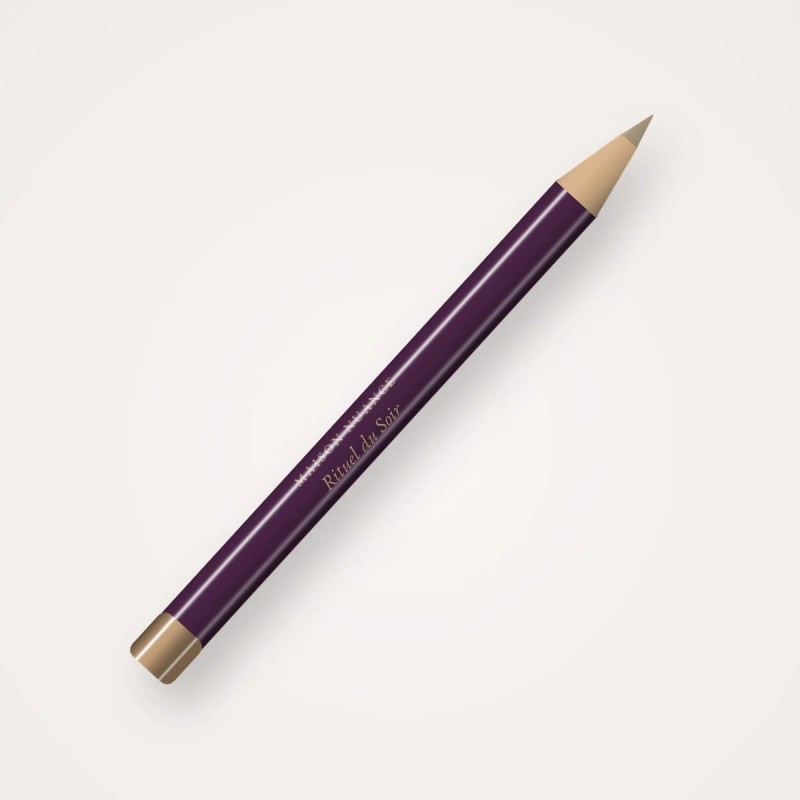 Crayon à sourcils Rituel du Soir haute tenue – Maison Nuance, 1,1 g, teinte 01 Blond cendré