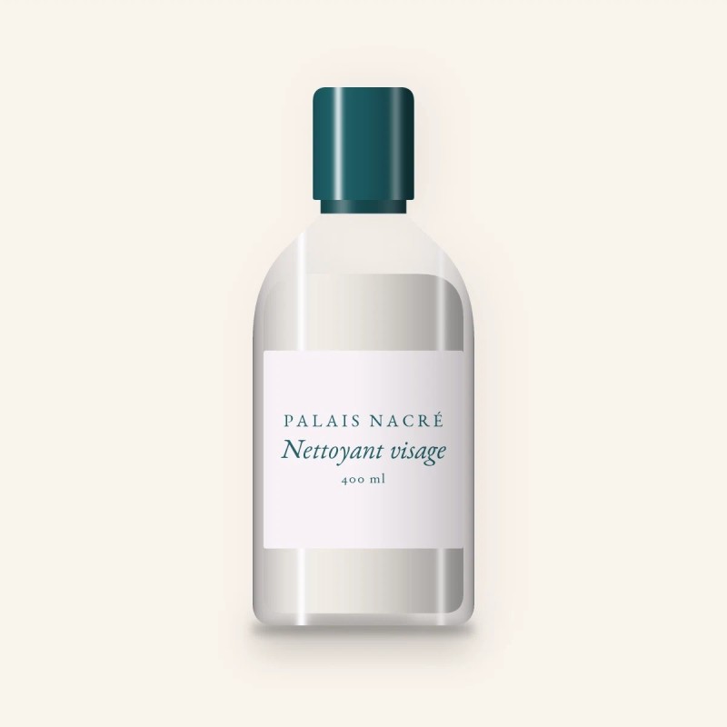 Nettoyant visage peaux grasses à l'extrait d'hamamélis – Palais Nacré, flacon 400 ml