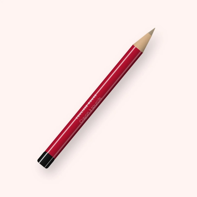Crayon à sourcils sans transfert à la cire de tournesol – Coulisse Rouge, 1,1 g, teinte 01 Blond cendré