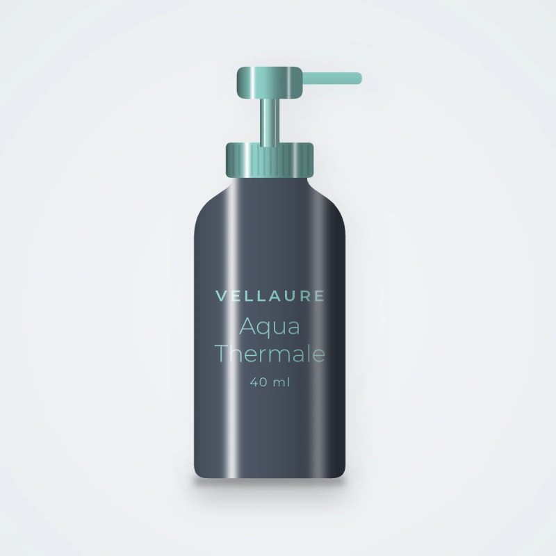 Crème solaire visage non grasse Aqua Thermale SPF 30 – Vellaure, flacon-pompe 40 ml