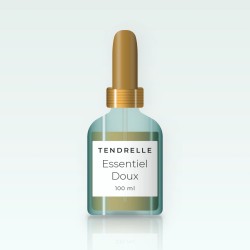 Huile capillaire brillance miroir Essentiel Doux – Tendrelle, flacon compte-gouttes 100 ml