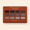 Palette yeux Ocre Solaire à l'huile d'argan – Terre d'Ocrelle, 12 × 1 g, teinte Tons fumés