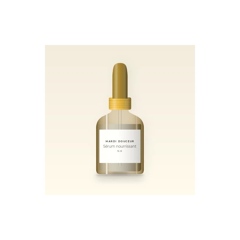 Sérum nourrissant à la niacinamide – Mardi Douceur, flacon compte-gouttes 15 ml