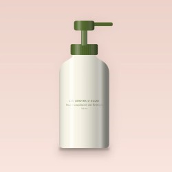 Huile capillaire de finition au baobab – Les Jardins d'Aulne, flacon-pompe 100 ml