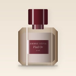 Parfum Vieil Or à la rose de mai – Ambre Sépia, flacon 30 ml