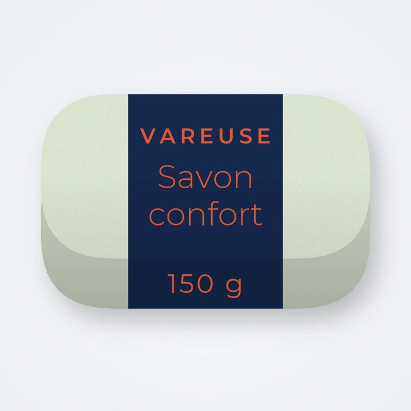 Savon confort au rhassoul – Vareuse, pain 150 g